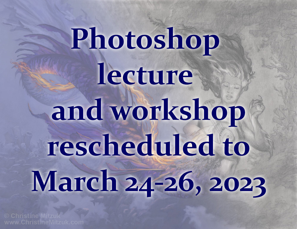 RESCHEDULED for March 2023 – Beginning Photoshop as an Art Tool