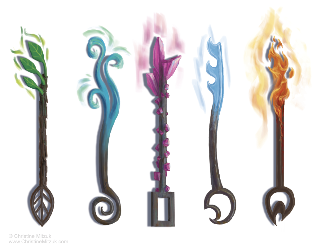 Fantasy Game Key Game Assets - Keys (2 styles) - Christine Mitzuk Art
